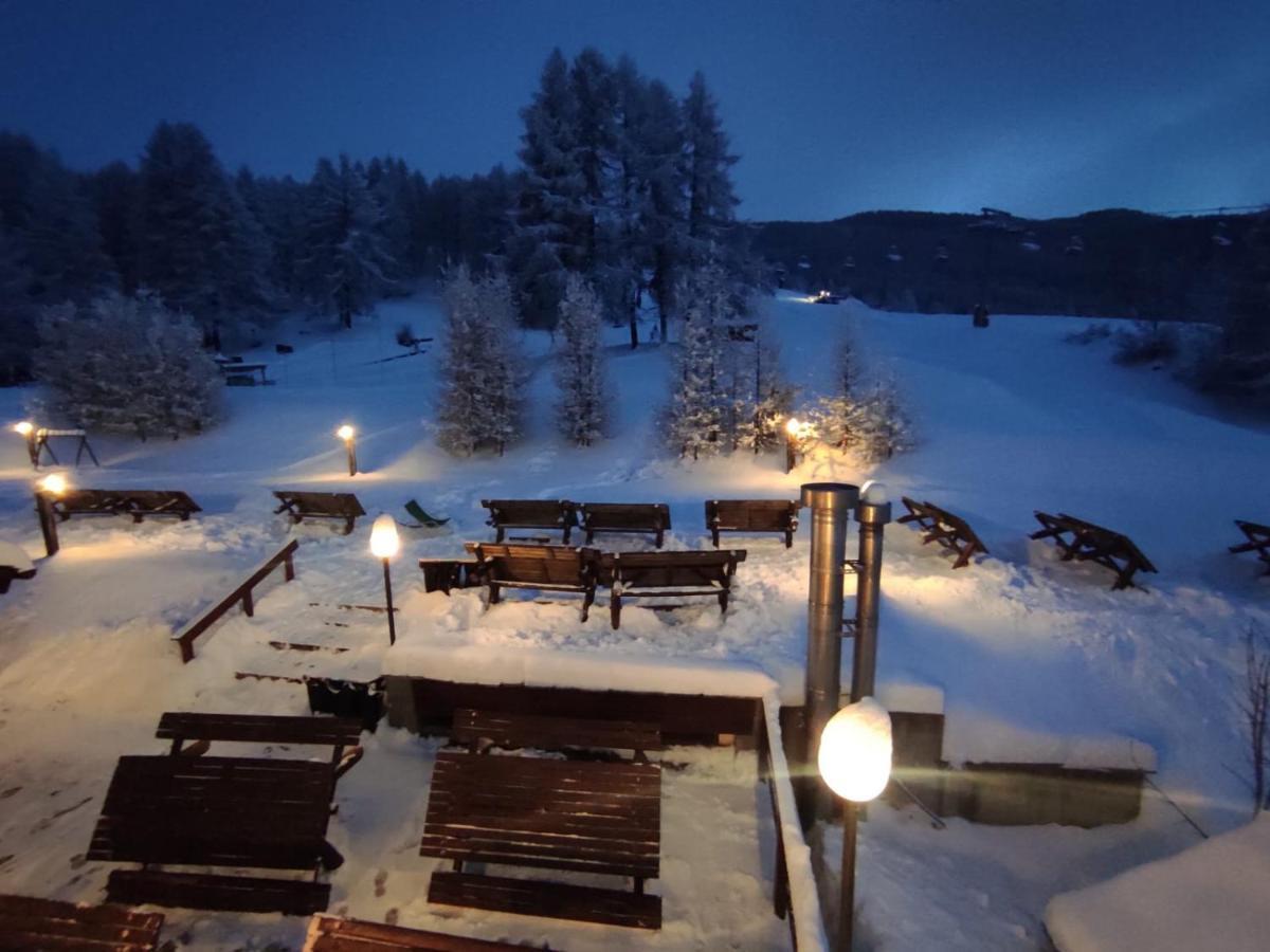 Restaurant Hotel Chalet Del Sole Oulx Exteriér fotografie