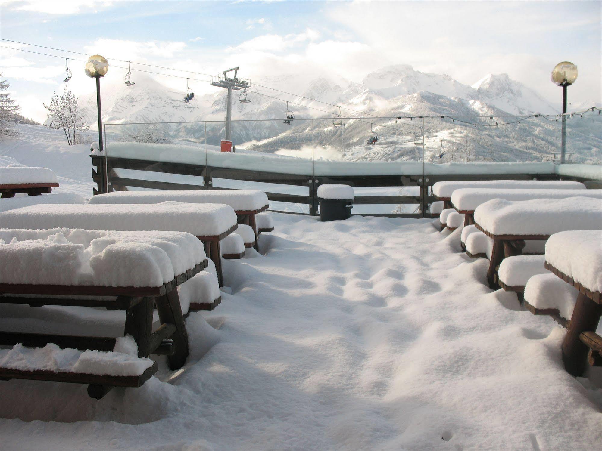 Restaurant Hotel Chalet Del Sole Oulx Exteriér fotografie