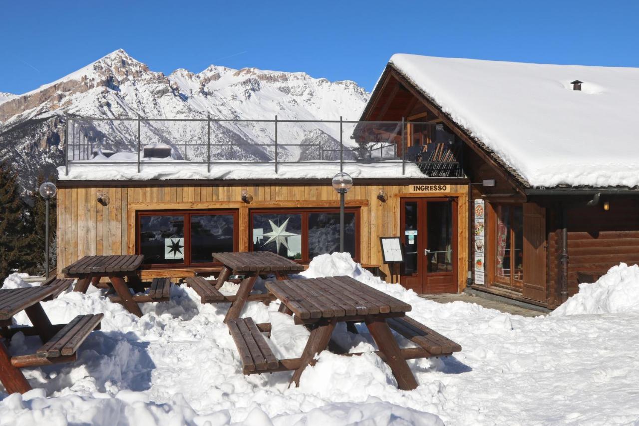 Restaurant Hotel Chalet Del Sole Oulx Exteriér fotografie